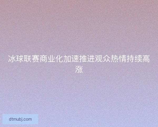冰球联赛商业化加速推进观众热情持续高涨
